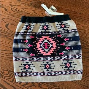 Aqua cashmere mini skirt